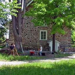 fouilles du côté est de la maison LePailleur